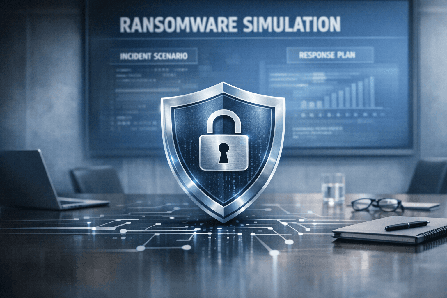 Imagen principal del artículo: Playbook: tabletop de ransomware para comité de dirección (guion de 90 minutos)