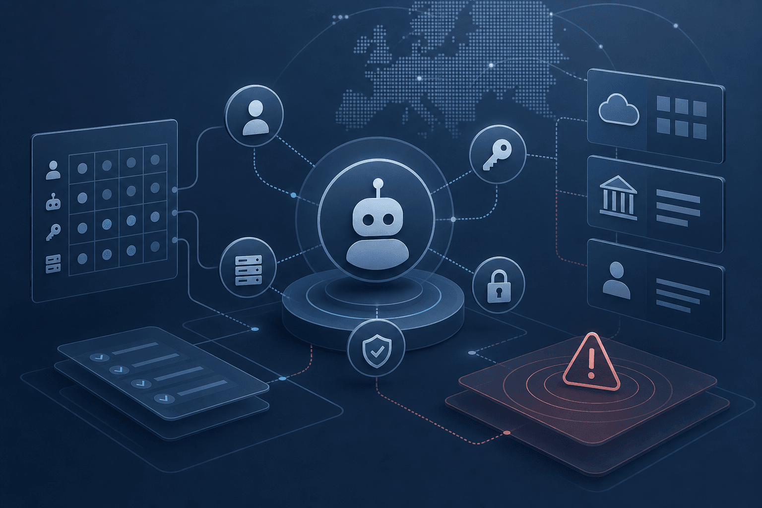 Imagen principal del artículo: Identidades de máquina, cuentas de servicio y tokens: gobierno mínimo viable para integraciones